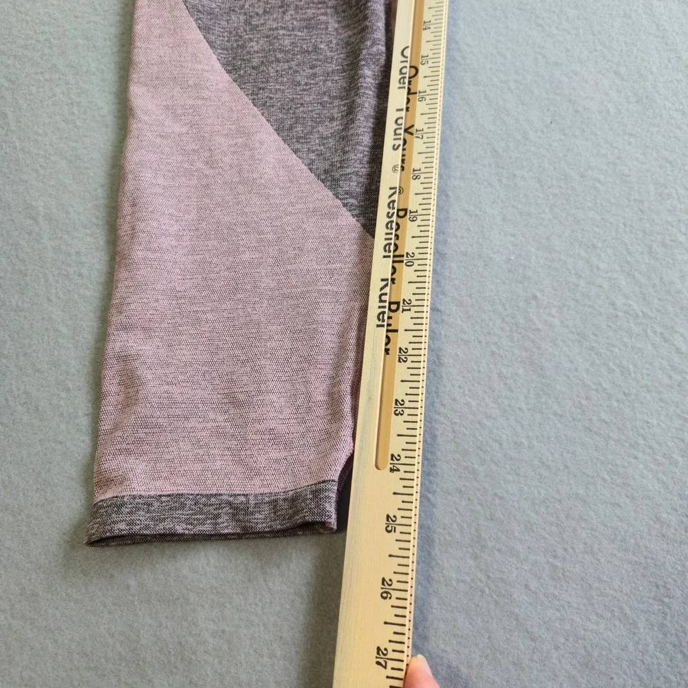 PINK Victoria's Secret Activewear Set Women XL Grey Pink Seamless Leggings Bra - Picture 7 of 8